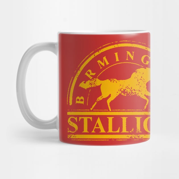 BIRMINGHAM STALLIONS VINTAGE ON RED by thedeuce